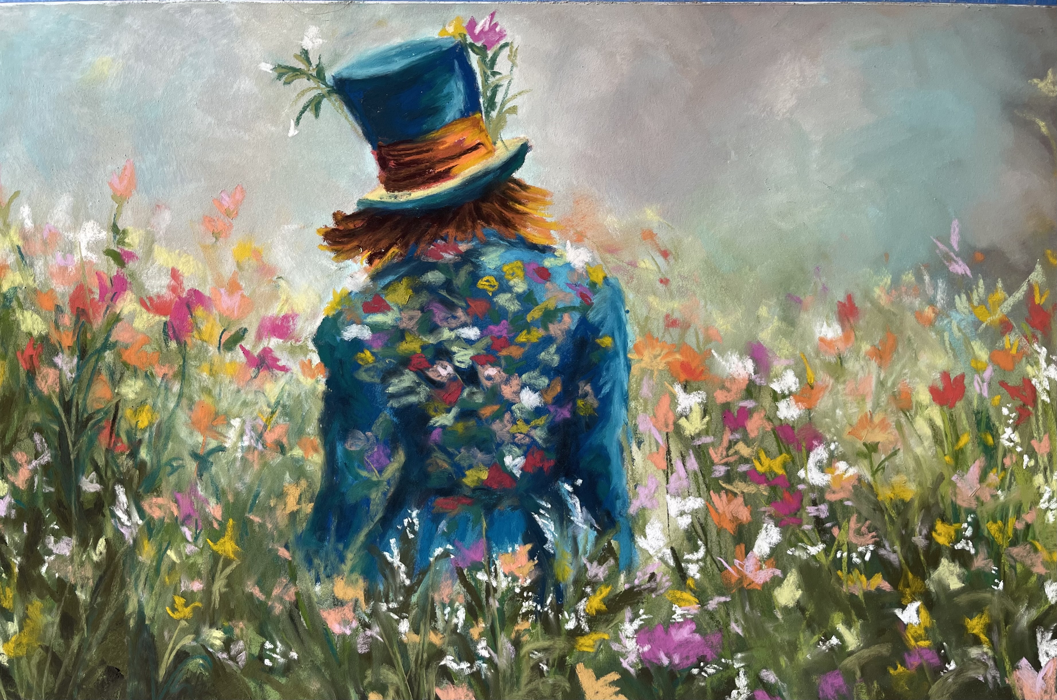 Mad Hatter in flower fields