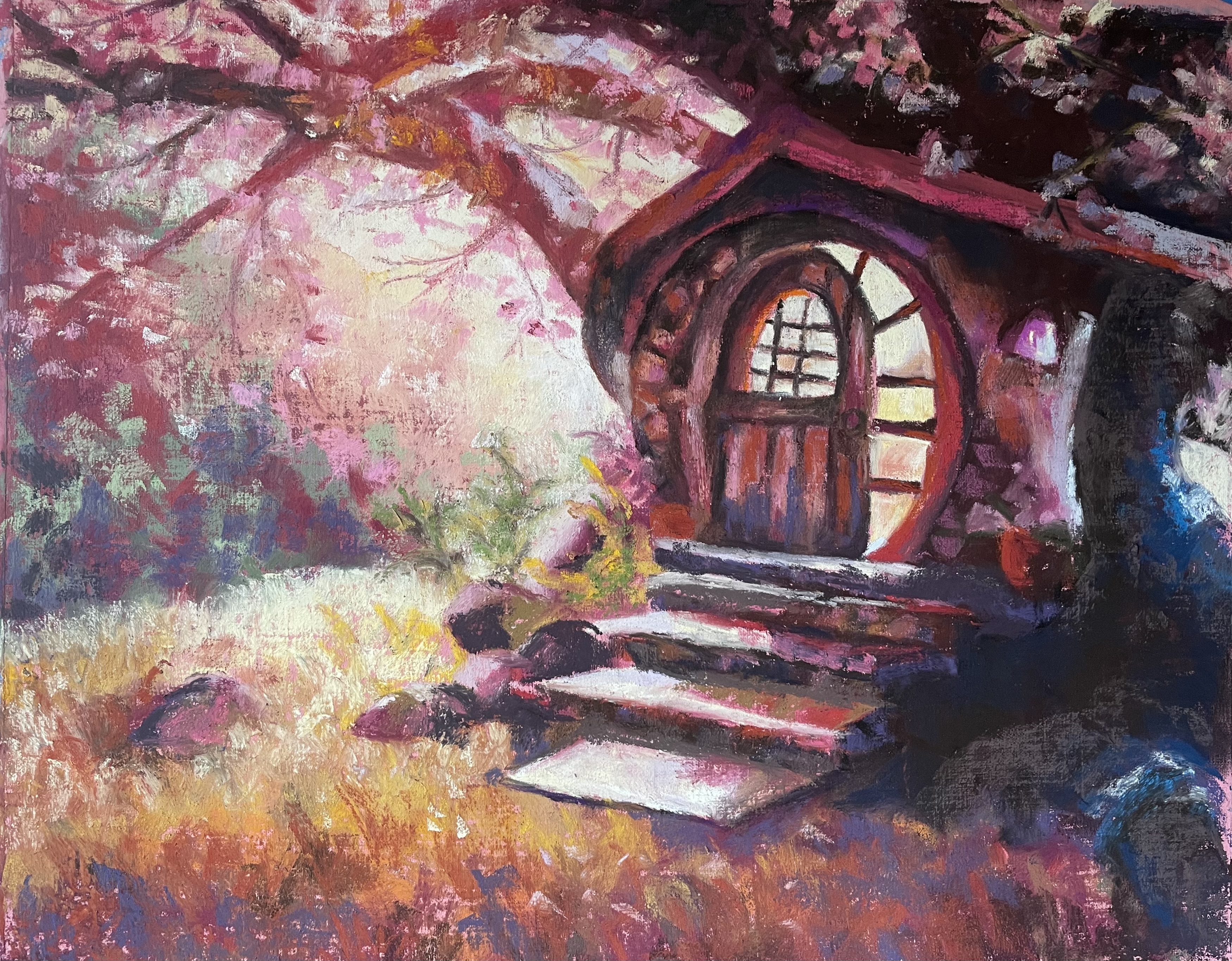 whimsical forest pastel