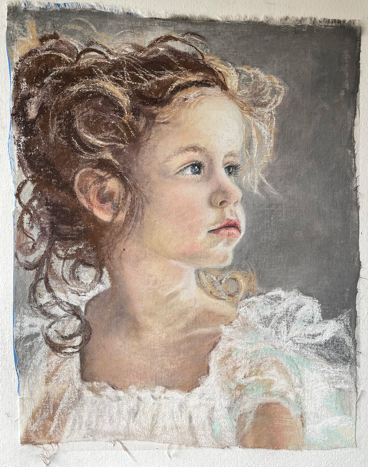 angel in white portrait