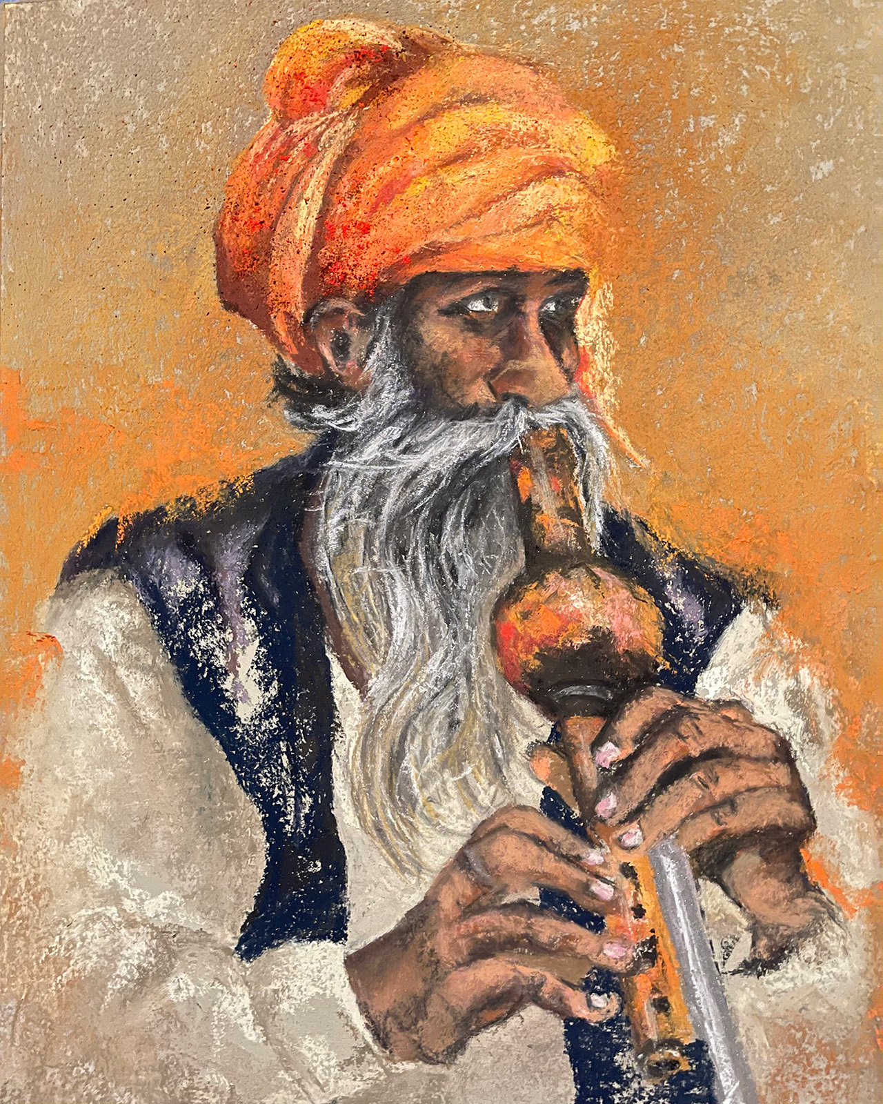 snake charmer portrait